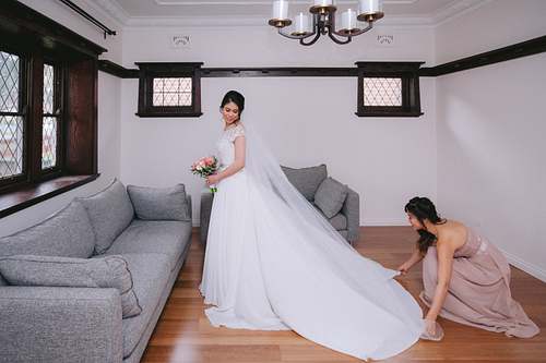 Bride Getting Ready