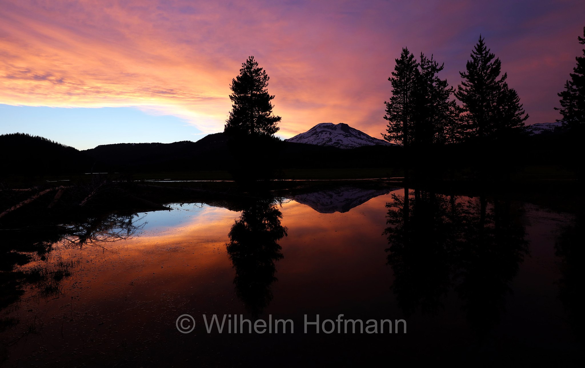 South Sister, Soda Creek, Sparks Lake Meadow, Oregon, USA