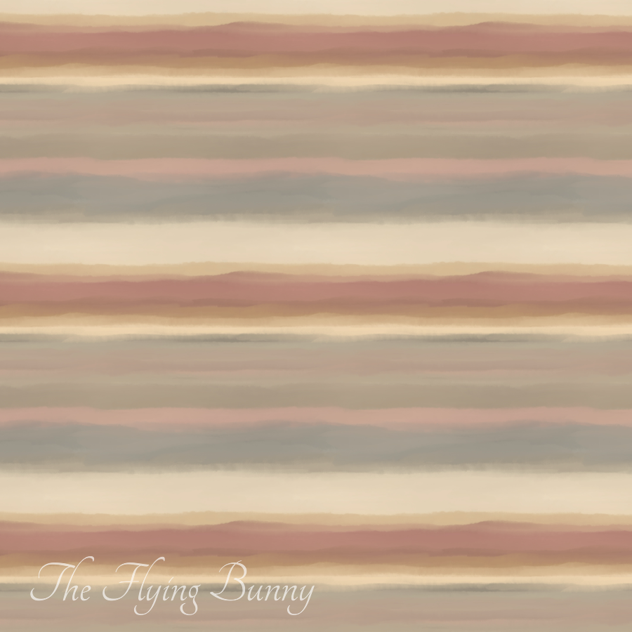 Abstract seamless pattern of softly blended horizontal bands in sandy beige, blush, cream, muted blue, and earthy pastel tones.