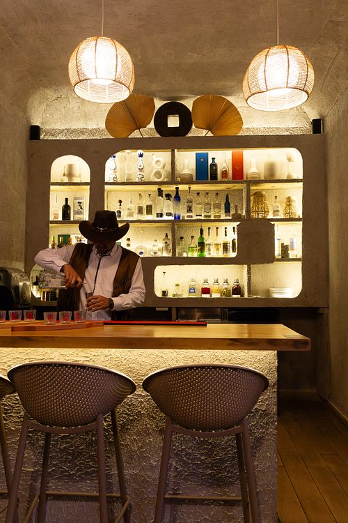 Salón de estilo mexicano en restaurante de Panamá