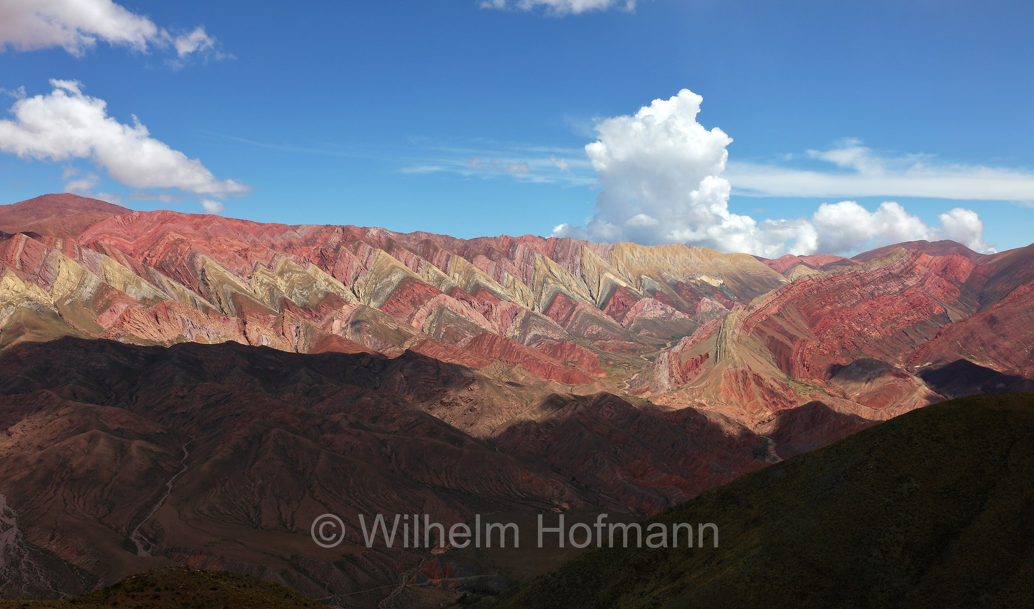 Serranía de Hornocal, Hornocal, Quebrada de Humahuaca, Jujuy, Argentina, Argentinien