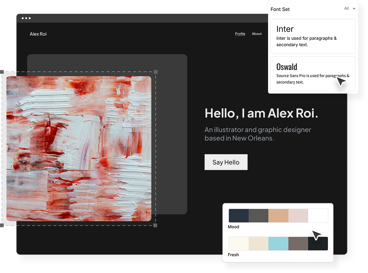 Building an art portfolio website with Pixpa in six steps