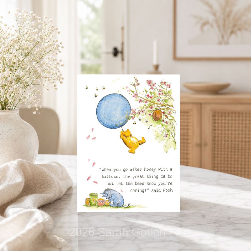 Where the Bees Are | Winnie-the-Pooh | Art Card | Children’s Corner Collection | Art Card | Sarah Go