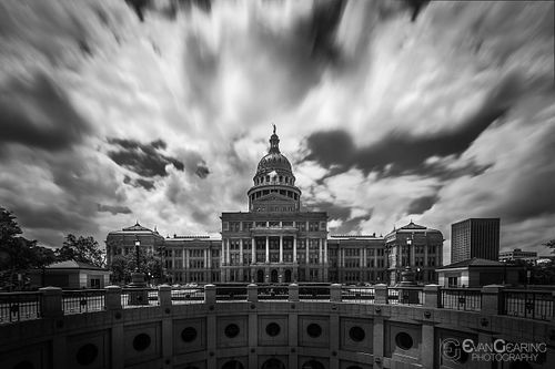 Texas Capitol Drama in BW