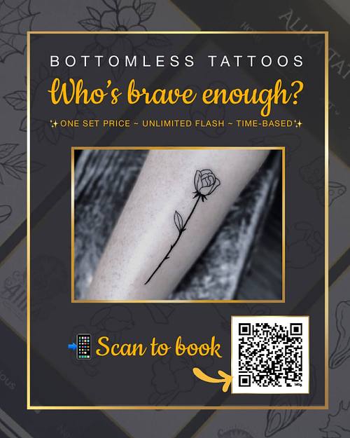 BOTTOMLESS TATTOO SESSIONS