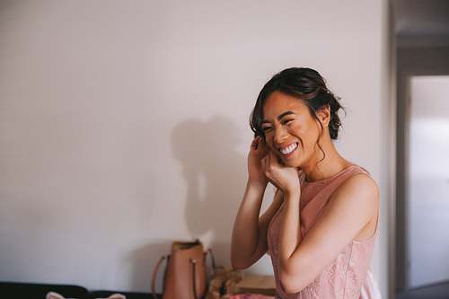 Bride Getting Ready