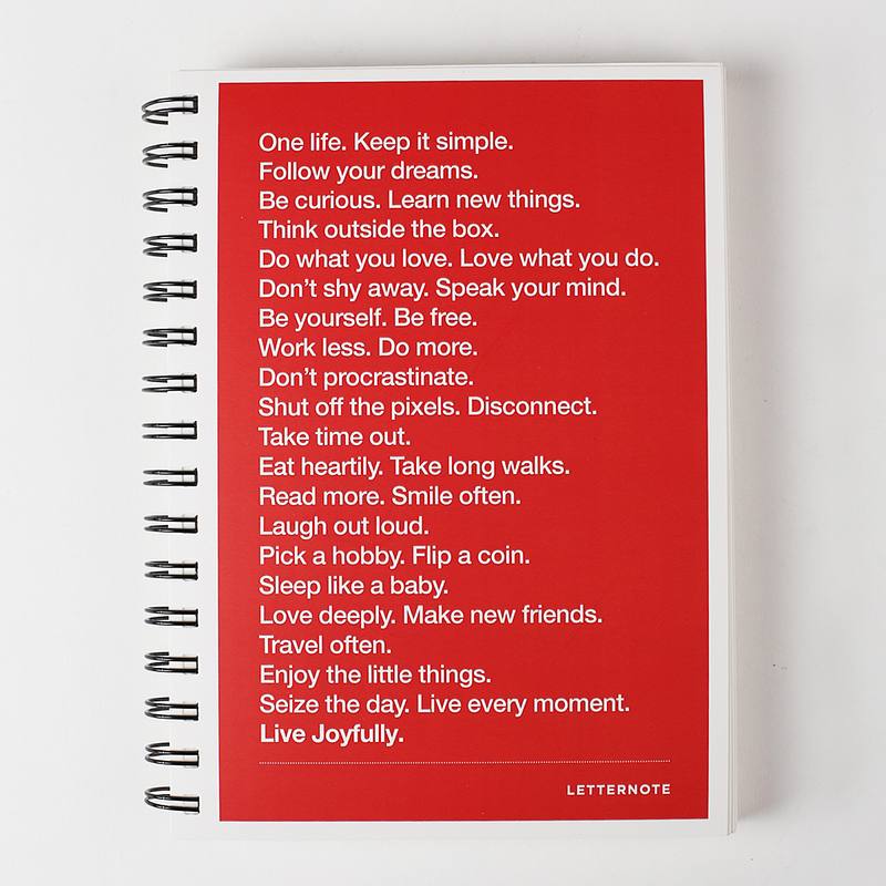 THE LETTERNOTE MANIFESTO - 2017 ORGANISER