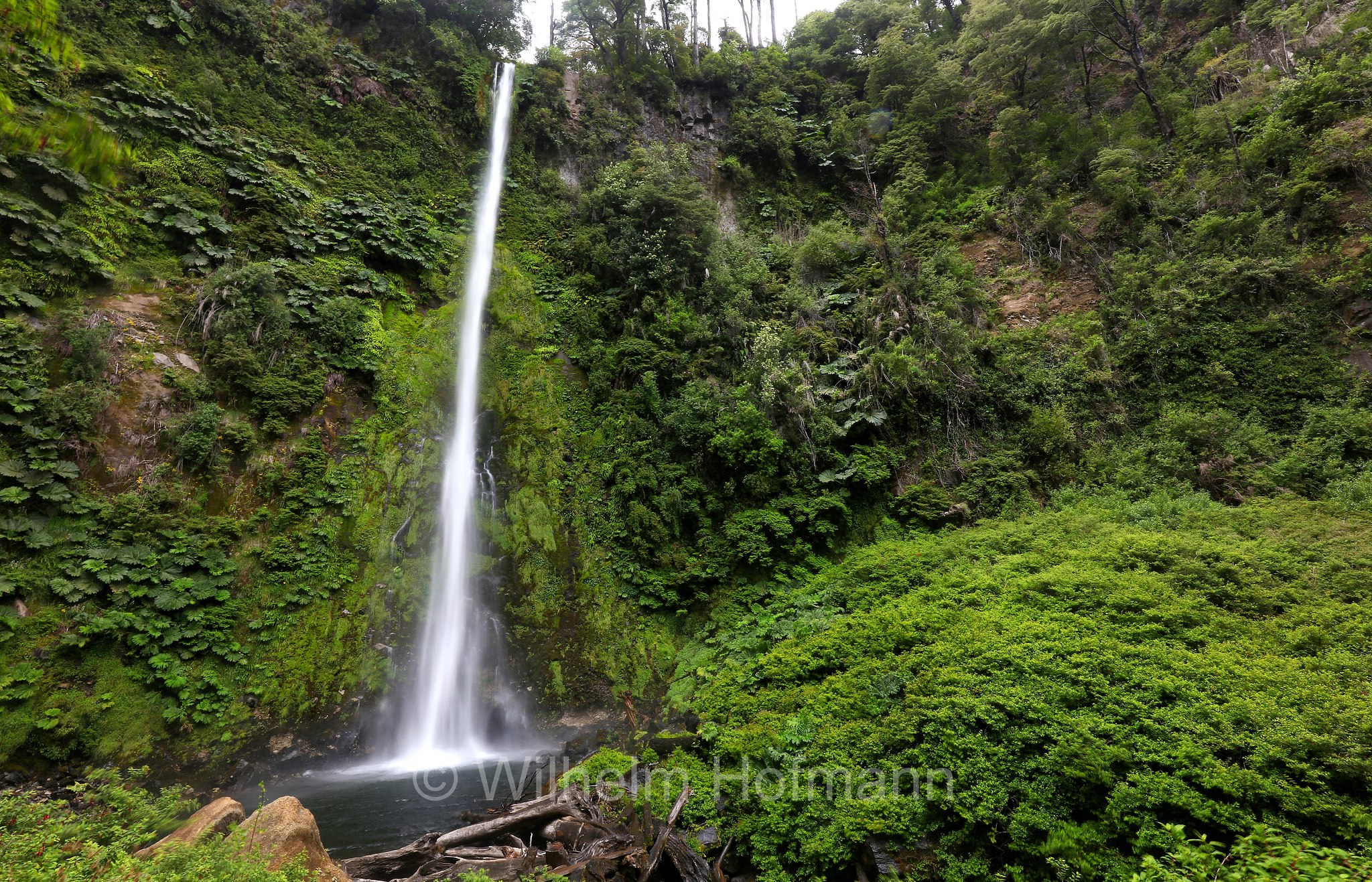 Salto la China, Salto El Léon, Araucanía Region, Araucanía, Región de La Araucanía, Regione dell'Araucanía, Chile, Cile