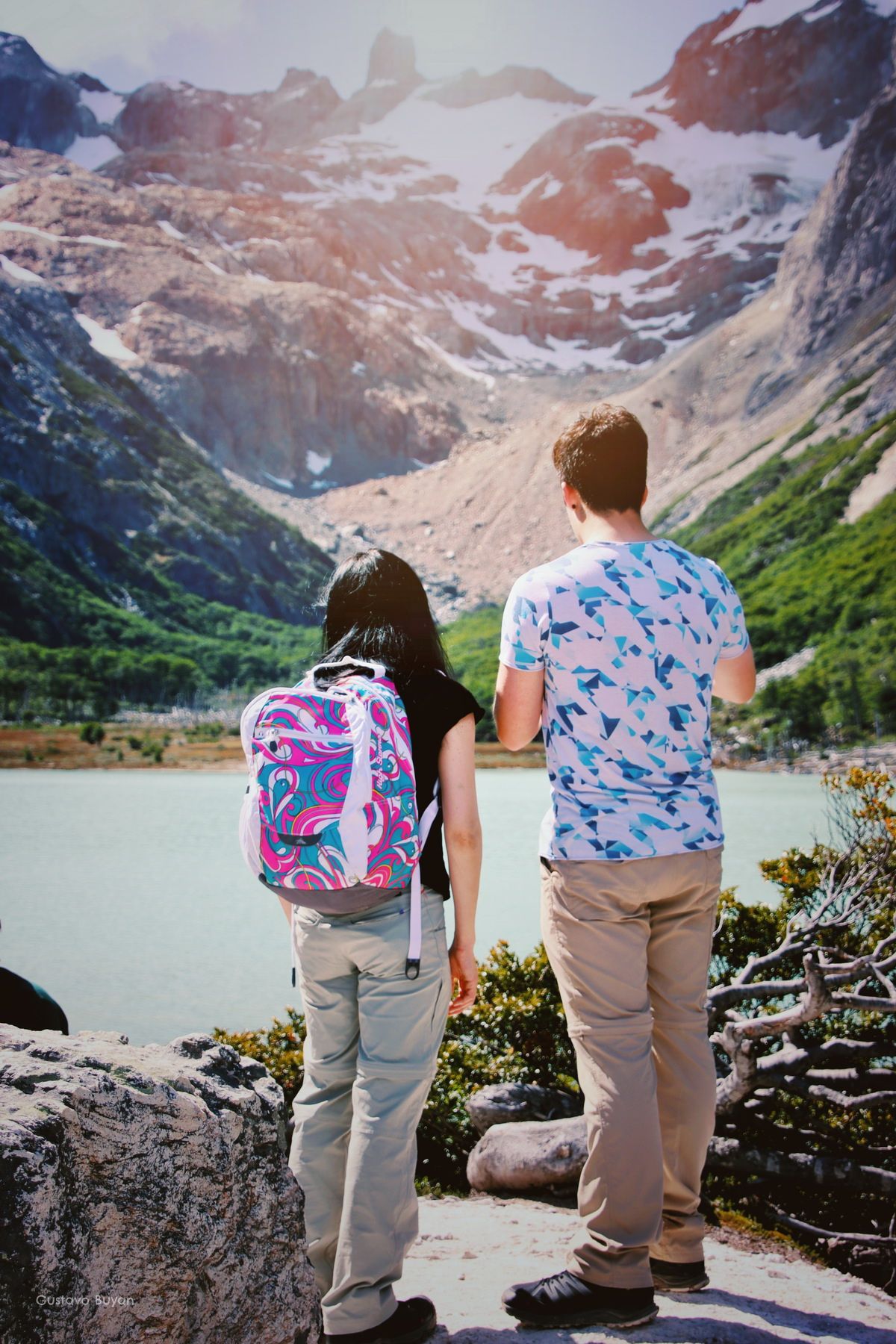 Turistas en la Laguna Esmeralda