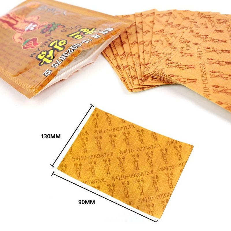 Pain relief ginseng extract body patches (red)