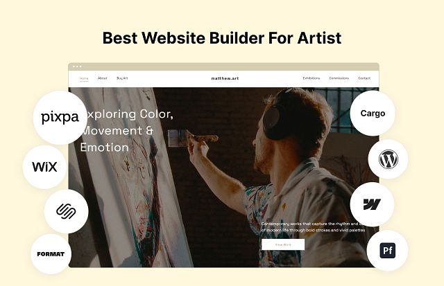 Best Website Builder for Artists: 8 Compared (2026)