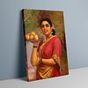 Madri – The Graceful Maharashtrian Lady with Fruit by Raja Ravi Verma