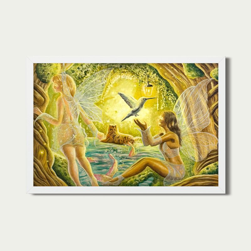 Whimsical Forest Fairy Mini Art Print
