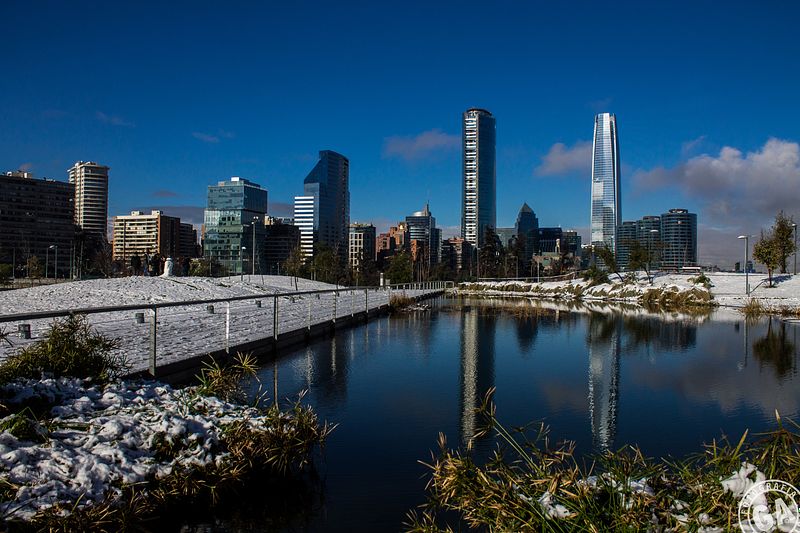 Santiago de Chile nevado 60 x 40