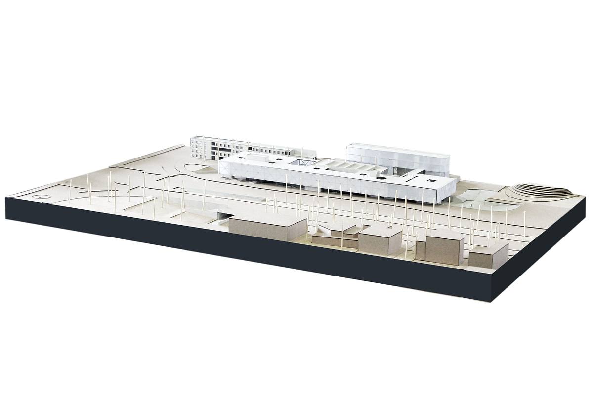 maqueta arquitectura estacion cultural lima