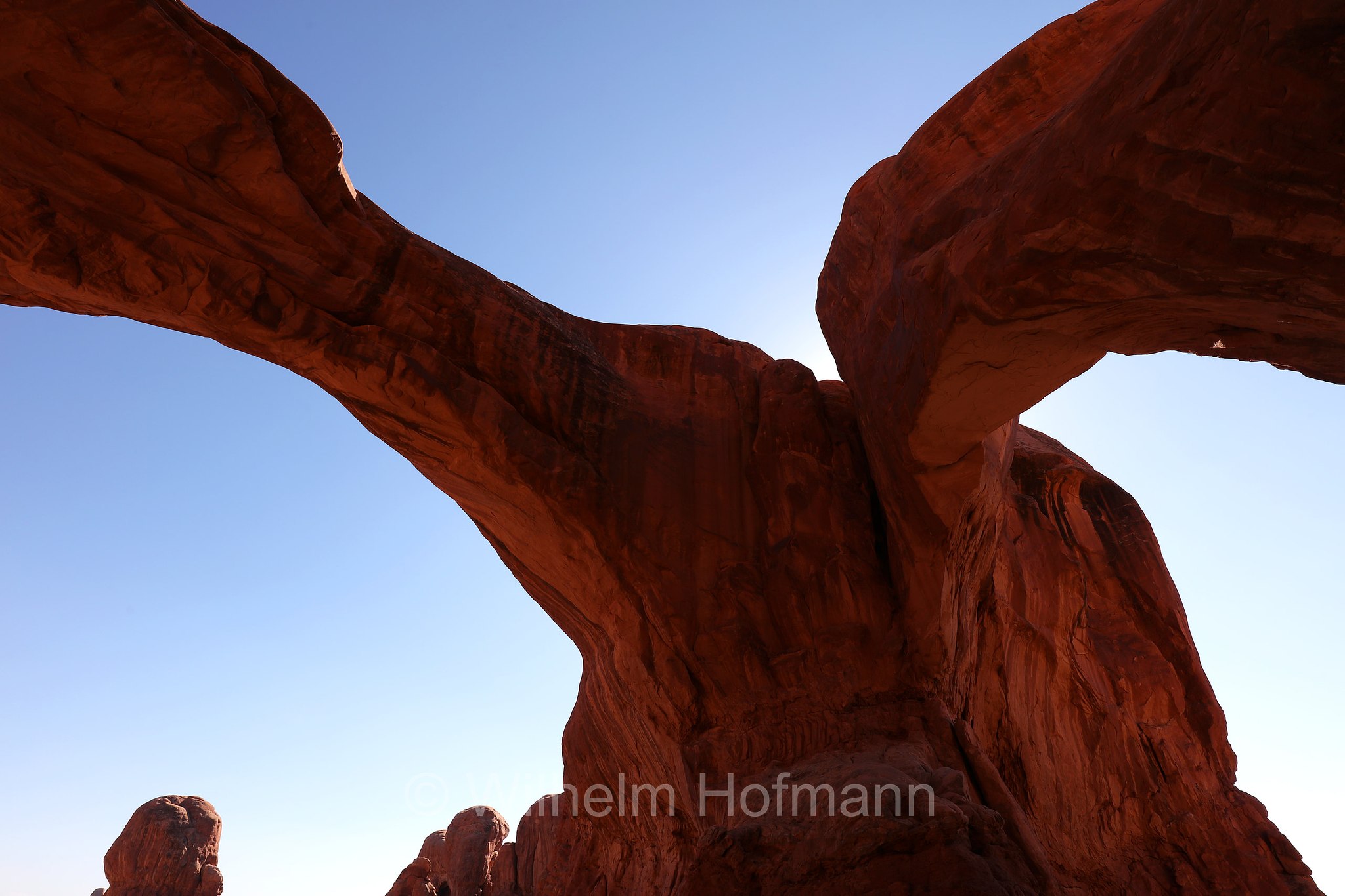 Double Arch, Arches National Park, Arches-Nationalpark, Parco nazionale degli Arches, Utah, USA
