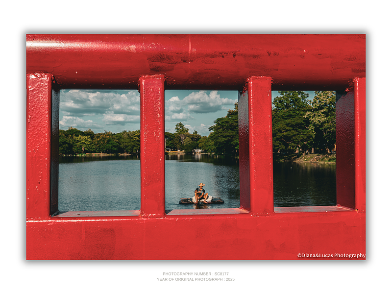 THE ONE - LINES & SHAPES -  "Framed in Red" - LIMITED EDITION 5 of 5