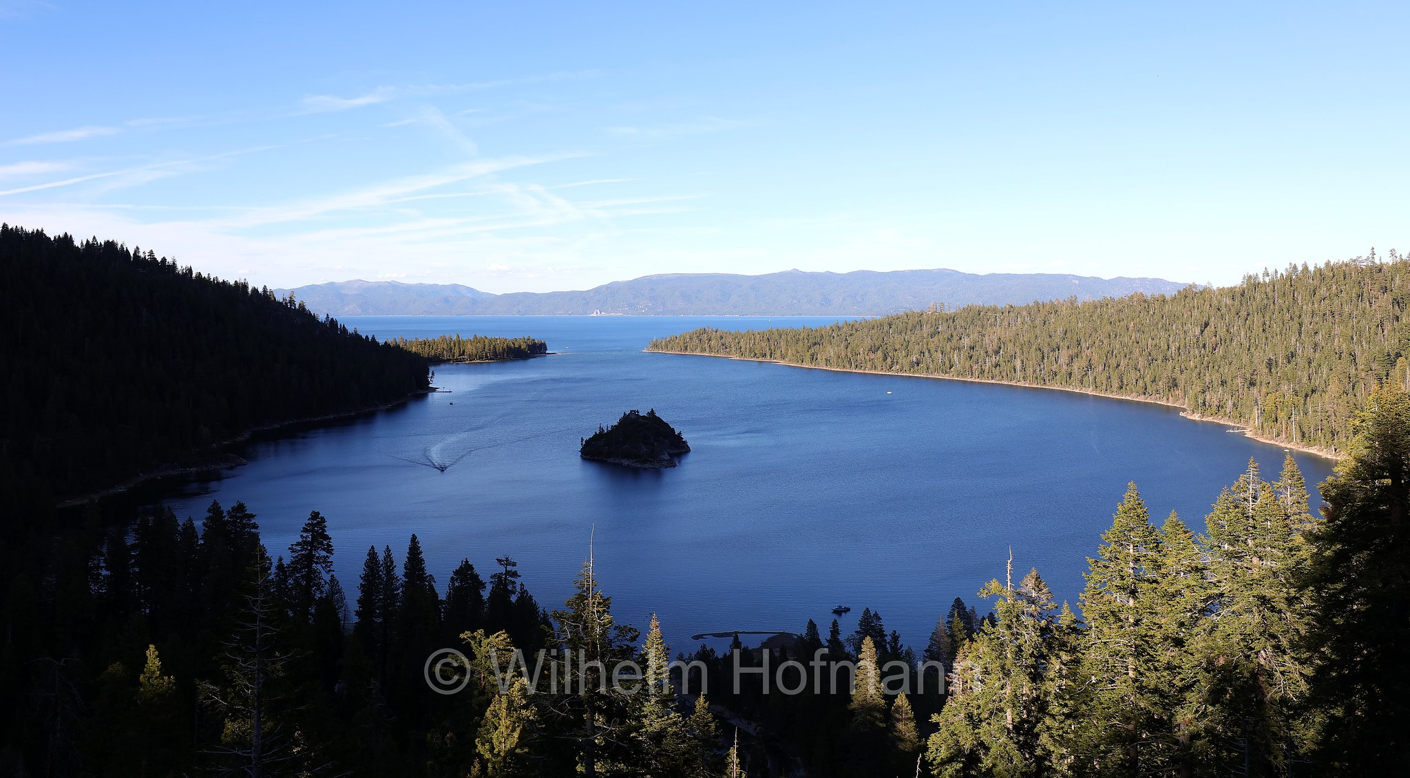 Fannette Island, Emerald Bay, Lake Tahoe, Lago Tahoe, California, Kalifornien, USA