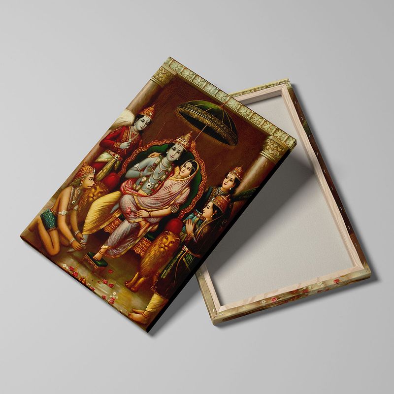Shri Ram Panchayatan by Raja Ravi Verma