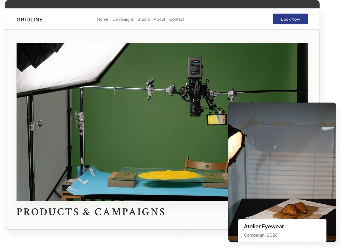 Portfolio fotografii komercyjnej w osobnej domenie