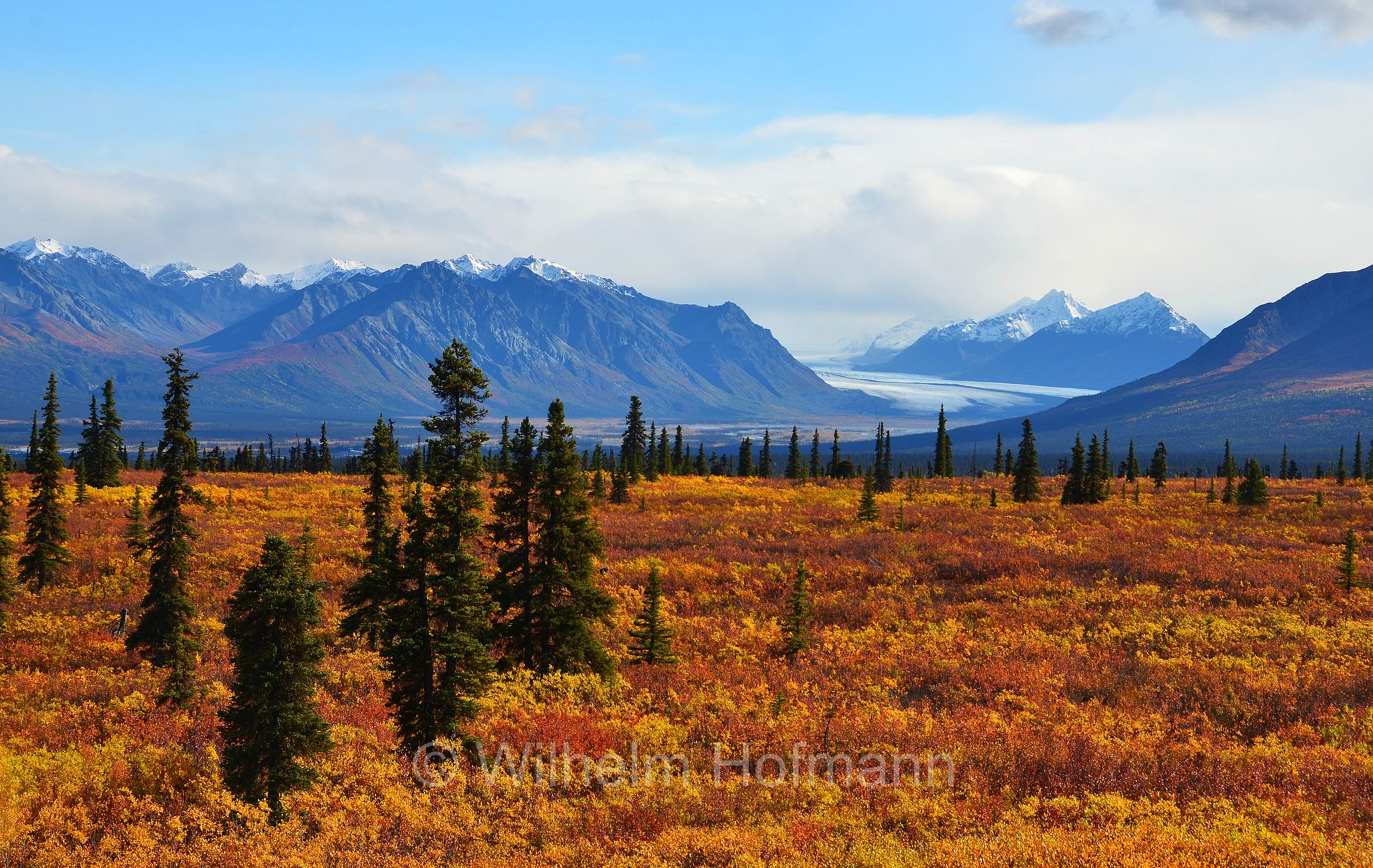 Nelchina Glacier, Nelchina-Gletscher,   Chugach Mountains, Monti Chugach, Alaska, USA