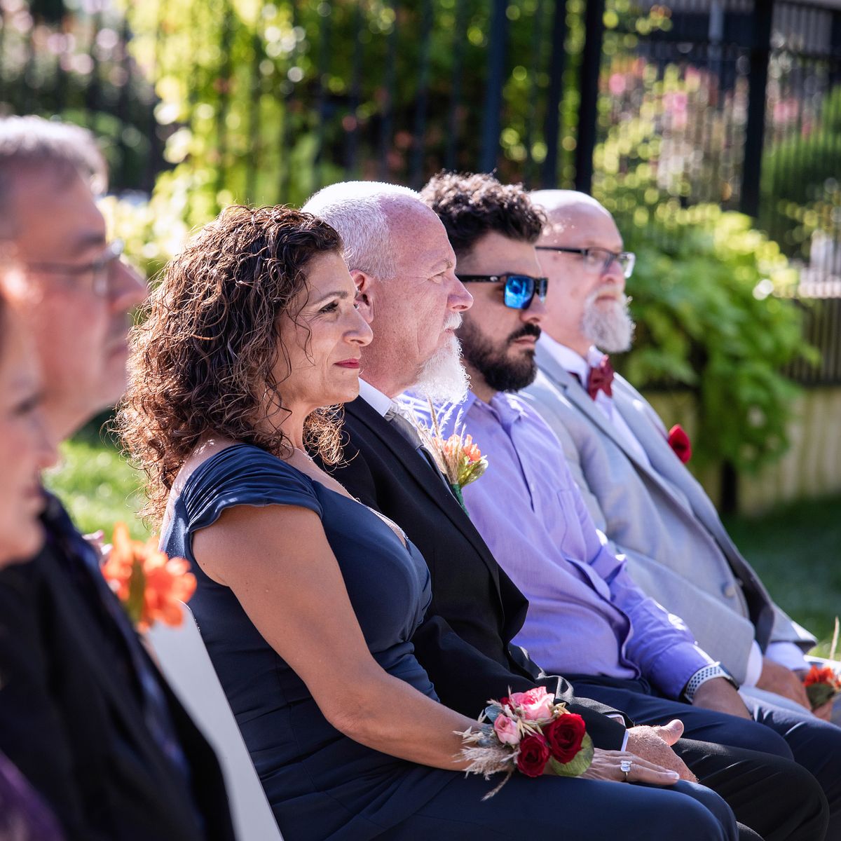 mother of the bride looking on during an unplugged wedding ceremony at willowbrook, bridgeville, de