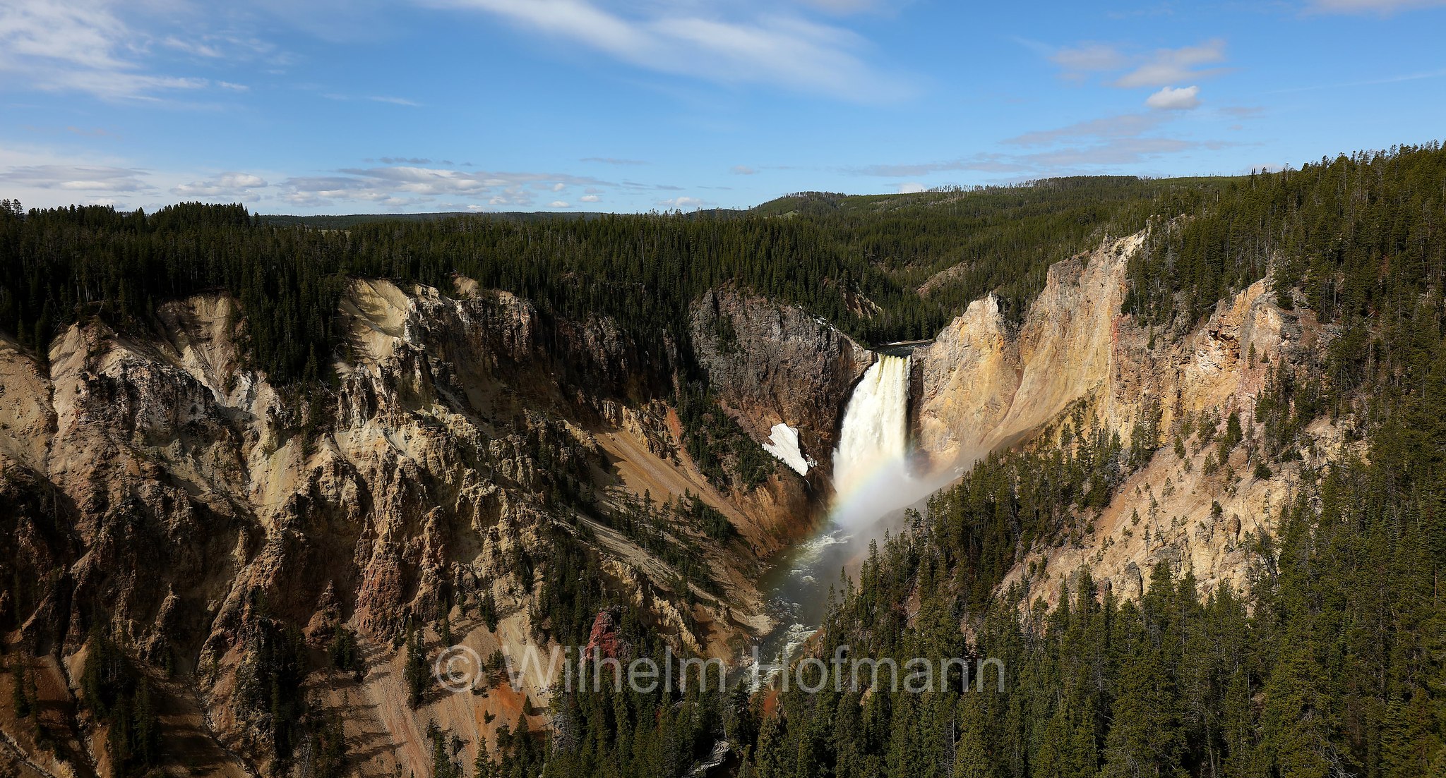 Lookout Point, Lower Yellowstone Falls, Grand Canyon of the Yellowstone, Yellowstone National Park, Yellowstone-Nationalpark﻿, parco nazionale di Yellowstone, Wyoming, USA