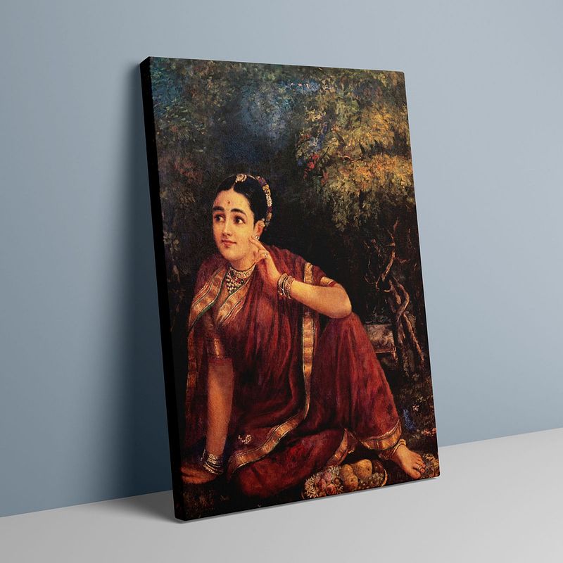 Radha in Moonlight – A Timeless Masterpiece by Raja Ravi Varma