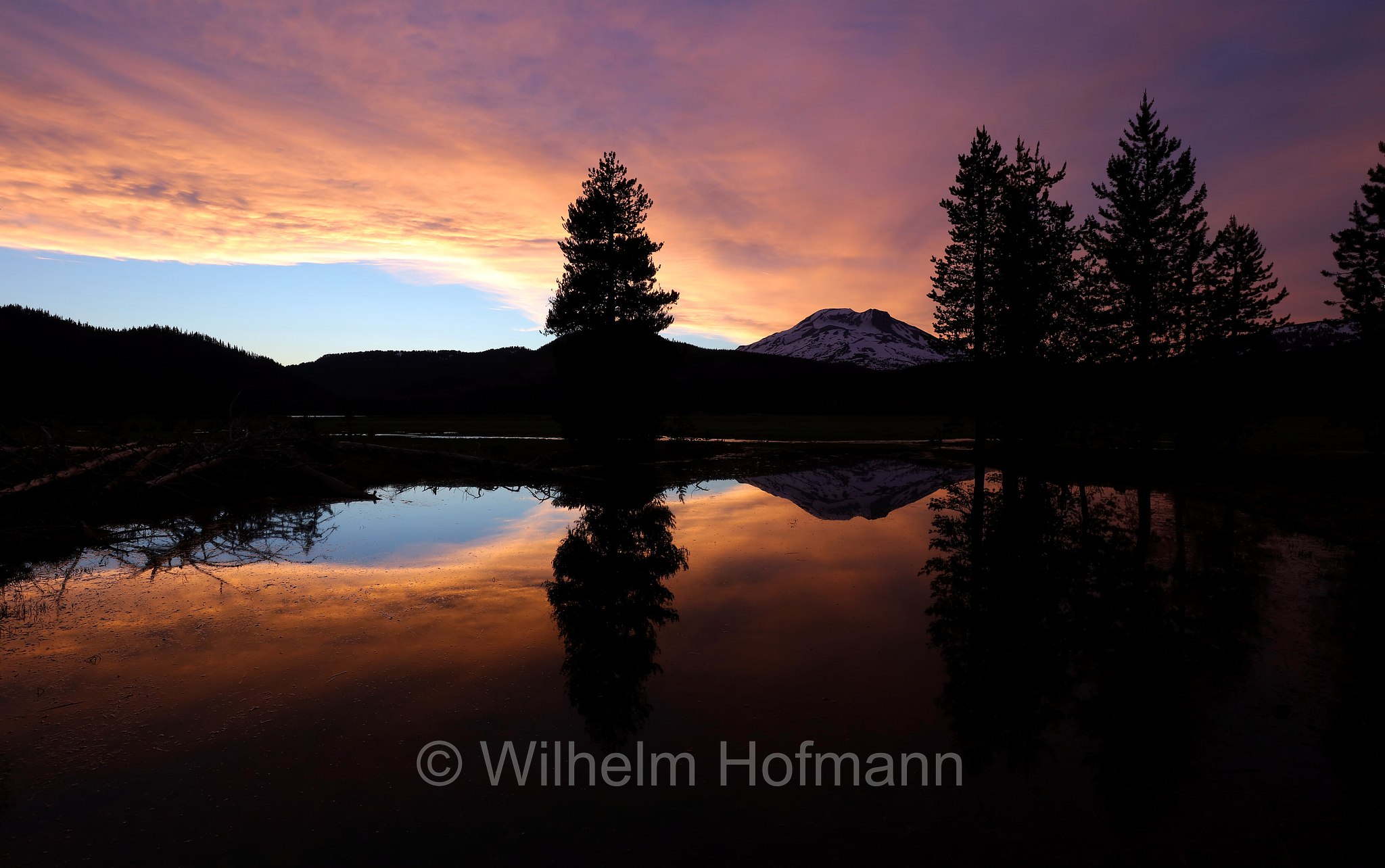 South Sister, Soda Creek, Sparks Lake Meadow, Oregon, USA