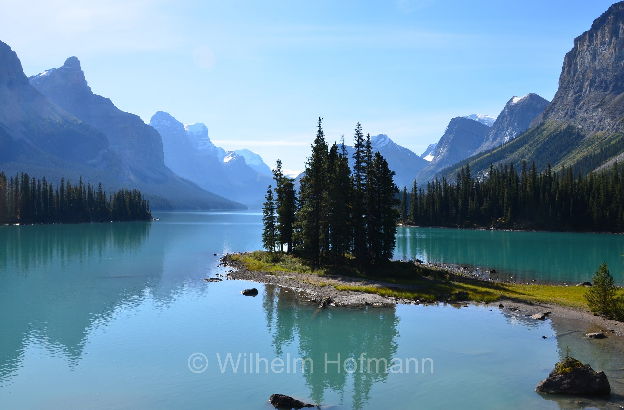 Spirit Island, Maligne Lake﻿, lago Maligne, Jasper National Park, Jasper-Nationalpark, Parco nazionale Jasper, Alberta, Canada, Kanada