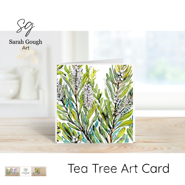 Tea Tree | Botanical Illustration | Art Card | with Envelope