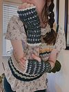 ⋆Dainty striped gloves - Crochet PDF pattern⋆