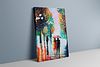 Together in the Rain" – Romantic Abstract Canvas Painting