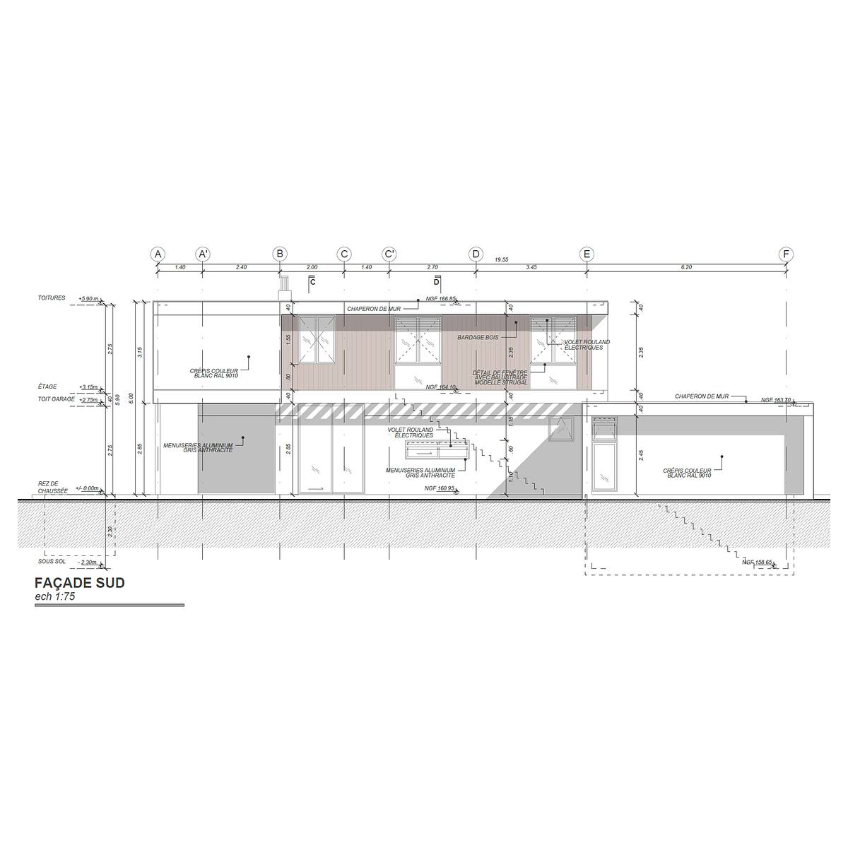 fachada casa moderna prefabricada Francia arquitectura contemporanea