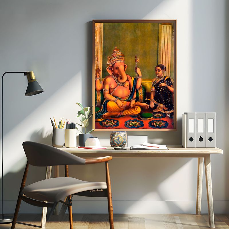 Siddhi Vinayaka by Raja Ravi Verma