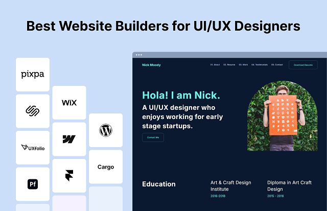 Best Website Builders for UI/UX Designers: 8 Ranked
