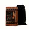Engraved Feather Wooden Urn Box
