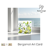Bergamot Fruit and Flowers | Botanical Illustration | Floral Art Card | with Envelope