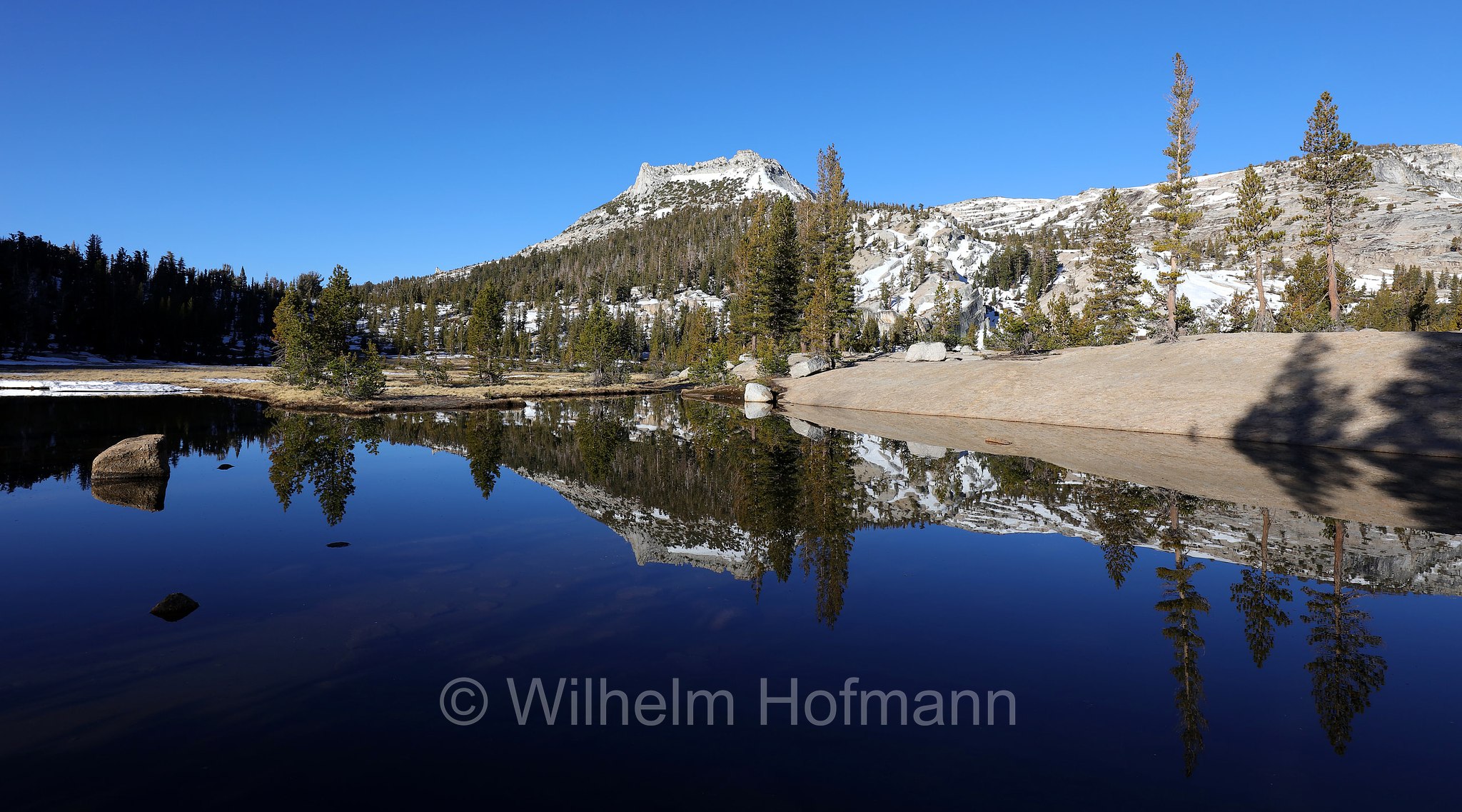 Upper Cathedral Lake, Yosemite National Park, Yosemite-Nationalpark, Parco nazionale di Yosemite, Kalifornien, California, USA
