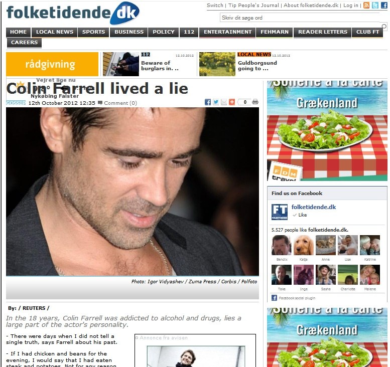 Colin Farell - folketidende.dk - by Igor Rockxposure