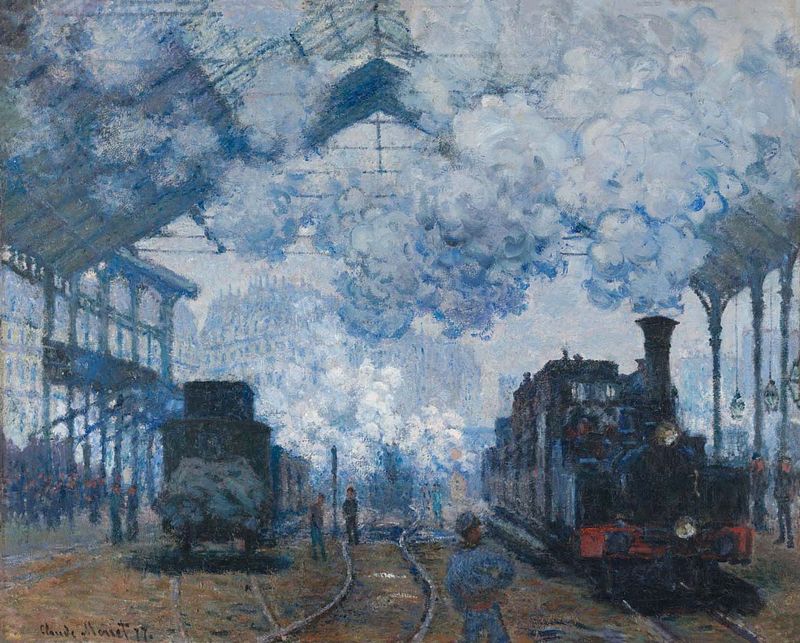 Arrival at Saint-Lazare – Claude Monet’s Busy Paris Station