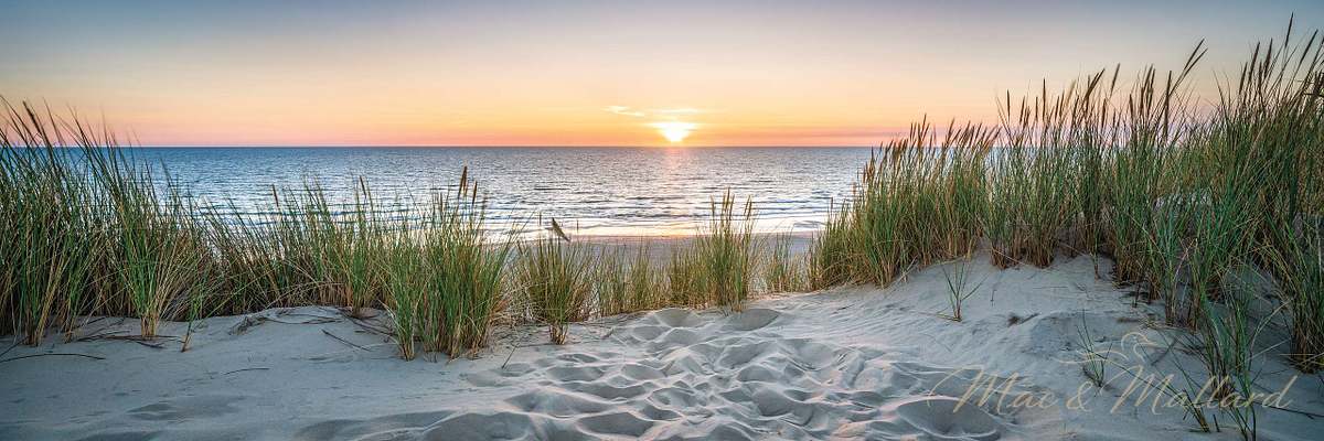 Stunning coastal landscape photography on durable aluminum metal print - beach house wall art
