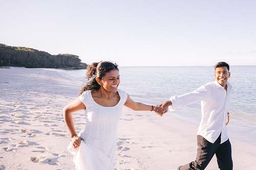 Engagement Portraits at Chinamans Beach Jervis Bay