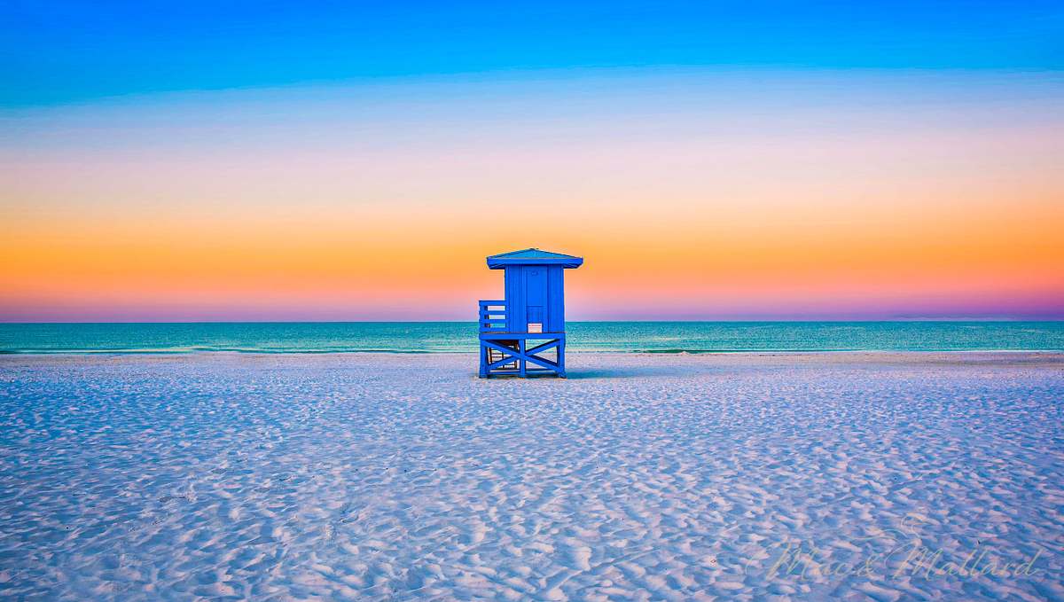 Stunning coastal landscape photography on durable aluminum metal print - beach house wall art