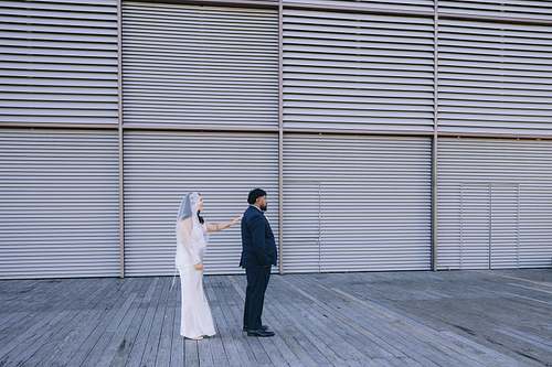 Bride and Groom's First Look