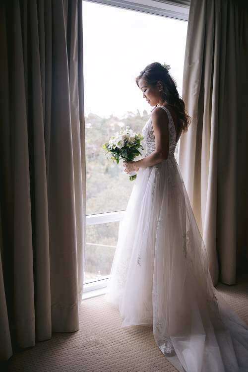 Bride Getting Ready