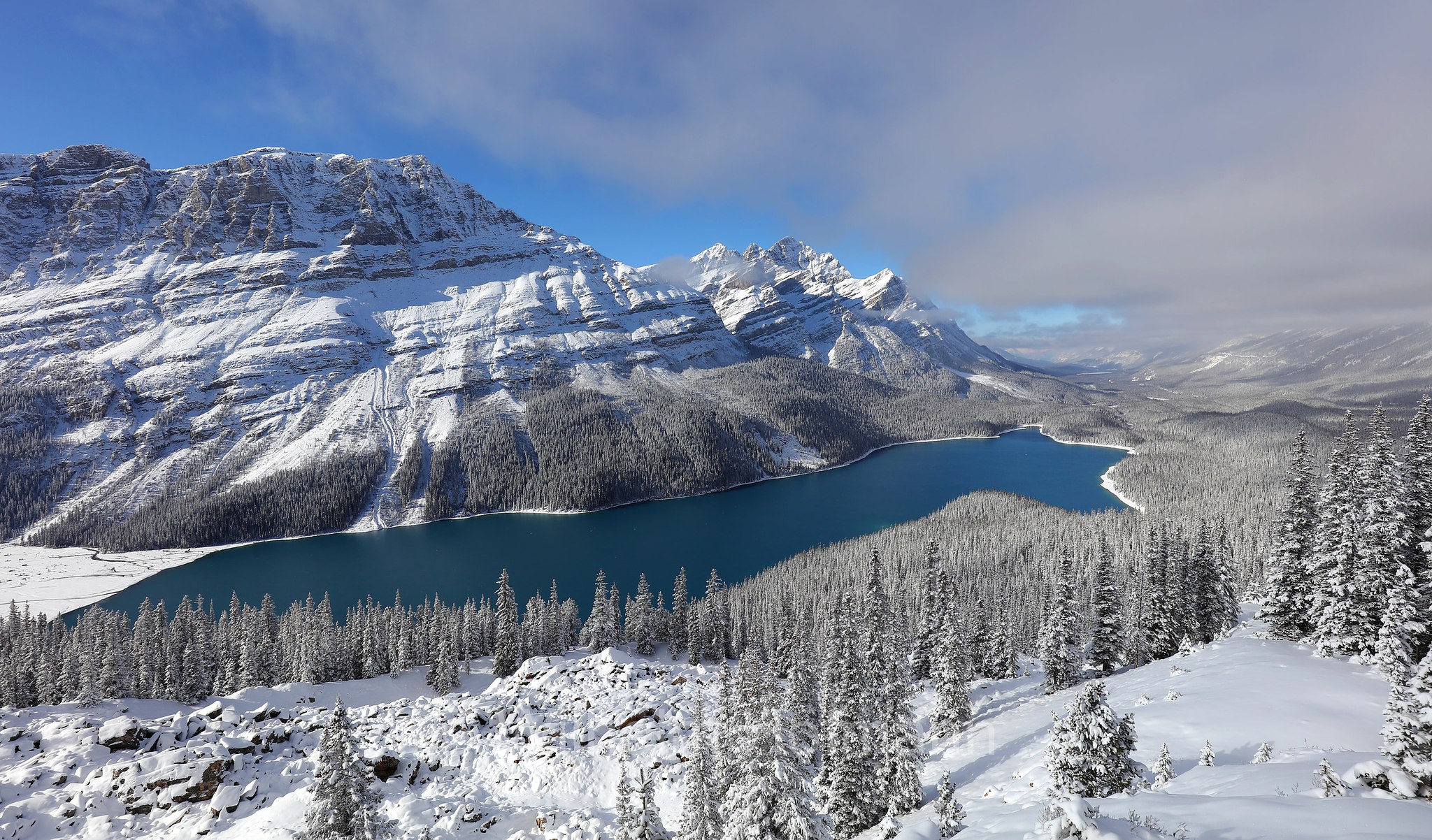 Peyto Lake, Lago Peyto, Banff National Park, Banff-Nationalpark, Parco nazionale Banff, Alberta, Canada, Kanada