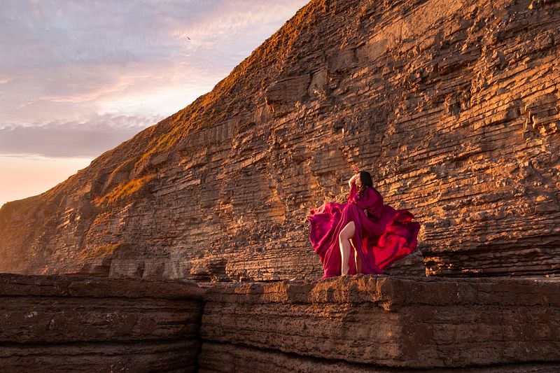 Maternity Photography South Wales - Dunraven Bay Maternity Photoshoot, Southerndown