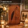 Feather Wood Urn for Ashes