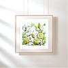 Bergamot Fruit And Flowers | Botanical Art Print